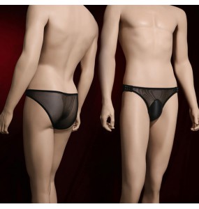 Feeetmoi - Men's Adjustable Sheer Underwear (Black)